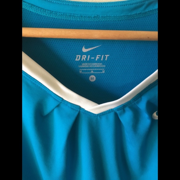 Nike DRI-FIT Shirt Blue Size Medium - Picture 3 of 4